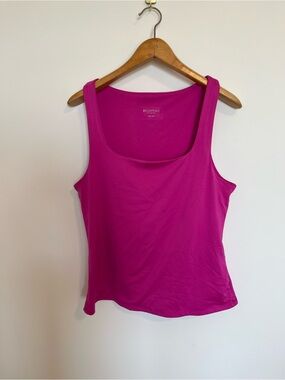 Reitmans Fuchsia hot pink Scoop Neck Tank Top sleeveless